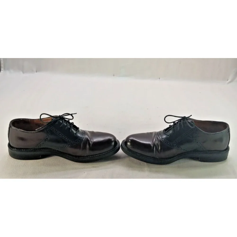 Bostonian Impression Dress Saddle Dress Shoes Men's Size 10.5 D Burgundy/Black